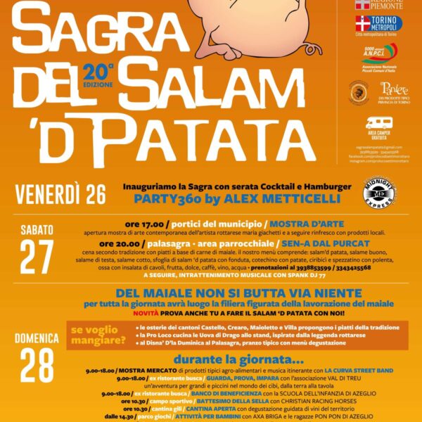 A Settimo Rottaro va in scena la 20^ la "Sagra del salam 'd patata"